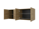 Lyman Wall Cabinet kitchen in Melamine wit 4 Doors , Natural Oak B128P287529