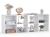 8 Cube Storage Organizer, Open Corner Bookshelf with Removable Back Panels for Living Room Bedroom 37605659