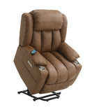 Brown Power Lift Recliner with Massage and Heating B062P215448