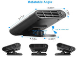 12V Cigarette Lighter Powered Car, 150W Heat and Fan Modes, Rotatable Dash Mount Vehicle 46910568