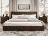 Solid Wood Platform Bed Frame with Headboard, No Box Spring Needed, Floor-standing bed, Easy 05799278
