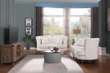 Round Ottoman Set with Storage, 2 in 1 combination, Round Coffee Table, Square Foot Rest W142065119