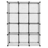 ZNTS 12-Cube Organizer Cube Storage Storage Shelves Wire Cube Storage Origami Shelves Metal Grid 82647882