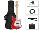 30in Maple Fingerboard Mini Electric Guitar Kit with 5W Amplifier Bag String 71929574
