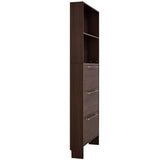 Shoe Cabinet with 3 Flip Drawers,Narrow Shoe Rack Cabinet, Entryway Shoe Storage Cabinet with Open N845P261766D