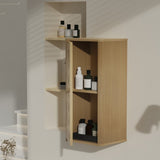 CC0414S306 Natural Oak Bathroom Floating Side Cabinet, Wall-mounted Storage Cabinet for Small W1865P248762