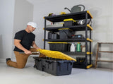 20 Gallon Footlocker Storage Tote with Wheels, Indoor/Outdoor, Heavy Duty, 2 Pack 61565154