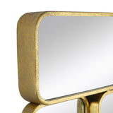 ZNTS 32" in Mirror with Golden Metal Framed Decorative Rectangle Mirror for Bedroom, Dressing Room, W2078124319