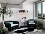 3-Light with Clear Glass Satin Shade Unique Hand-make Lampshade Industrial Indoor Light Fixture E26 48219886