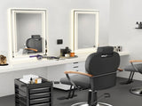 Bathroom Mirror 40" x 24" Front and Backlight, 5 Mins Defog, 5MM Full HD Reflected Wall Mounted T3177P296176