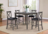 Lakewood Grey Pub Table 4 stools B211P352536