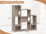 Cat Bookshelf Cabinet , 8 Organized Storage Sections & Multiple Climbing Platforms 81644377