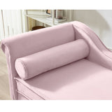 Modern Upholstery Chaise Lounge Chair with Storage Velvet W1097102808