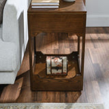 Mid Century Modern Lift Top Side Table, Small Rising End Table Couch Table with Storage Shelf, W1801P195729