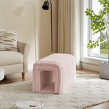 Ottoman bench storage foot rest for couch Pet Supplies Corduroy Bench Cat's nest to hide For the W1825P254871