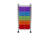 Steel 10 Compartments File Organizer, Multi-Color 35255244