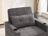 Futon Chair Bed Convertible Chair 3-in-1 Pull Out Sleeper Chair Beds with USB Ports,Wear-resistant W1829P164340