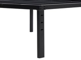 190.5*96.5*45.7cm Bed Height 18'' Simple Basic Iron Bed Frame Iron Bed Black 99872942