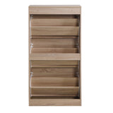 3-Drawer Shoe Storage Cabinet, 3-Tier Wood Shoe Rack Storage Organizer for Entryway 20832487