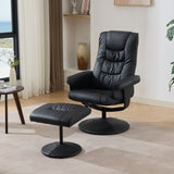 015-Recliner Chair with Ottoman - 360&deg Swivel Massage Lounge Chair with 5-Point Vibration & Heated W2636P262445