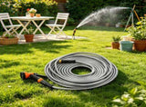 100 ft Metal Garden Hose, Rust Proof Water Hose with 10 Function Nozzle, No-Kink & Flexible 25842948