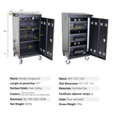 Mobile Charging Cart and Cabinet for Tablets Laptops 45-Device W1102137776