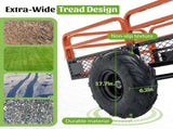 1500LBS Capacity 15 Cubic Feet Dump Cart Trailer, Heavy Duty Tow Behind Hauling & Dumping Wagon for 39189763