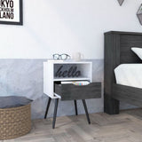 Allie Nightstand, Superior Top, Open Shelf, One Drawer B128P148651