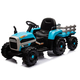 ZNTS Ride on Tractor2.0 with Trailer,24V Battery Powered Electric Tractor Toy, 200w*2motor W1396P193868