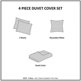 Twin/Twin XL Velvet Duvet Cover Set with Throw Pillow B03596049