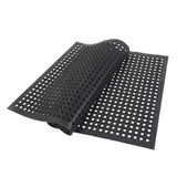 Bar Kitchen Industrial Multi-functional Anti-fatigue Drainage Rubber Non-slip Hexagonal Mat 42121298