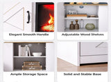Brown top panel, washed white cabinet body, 133955cm, embossed particle 23980403