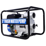 ZNTS Trash Pump 3 inch, 209cc 7HP 4 stroke OHV ENGINE, Gas Powered Full Trash Water Pump 50 ft Discharge W465134909