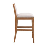 30.5 Inch Height Bar Stools set of 2, Rubber wood Frame,fabric Sponge cushion and Upholstered N780P192217N