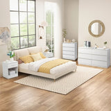 ZNTS [FCH] Wood Simple 4-Drawer Dresser White 89025361