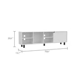 ZNTS Native TV Stand for TV´s up 70", Four Open Shelves, Five Legs B128P148761