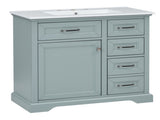 36" Bathroom Vanity Set with Ceramic Undermount Sink, 2 Tip-Out Drawers & Soft-Close Hinges, Modern W2896P318471