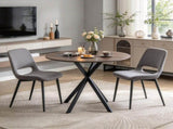 Small Round Dining Table 31.5", Industrial Kitchen Table for 2 with Cross Legs 69272126