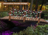5 Feet Wooden Garden Bridge - 100% Fir Wood Construction, Easy Assembly with Hardware, Ideal for 72756106