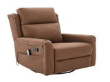 Modern Manual Recliner Swivel Rocking Recliner Massage Recliner Chair with 8-Point Massage with N763P399629D