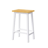 K&K Solid Wood Bar Stools , 25.6" Tall Set of 2 Bar Chairs, Kitchen Counter Stools N707P185529W