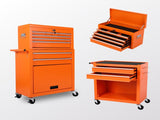 Tool Chest, 8-Drawer Rolling Tool Storage Cabinet with 2 in 1 Detachable Top Tool Box, Liner, W2660P287606