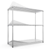 3 Tier Wire Shelving Unit, 1050 LBS NSF Height Adjustable Metal Garage Shelves, Heavy Duty W155091055