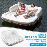inflatable pool Floating lounge Swimming raft with parasol 62866070