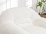 Bean Bag Chair, Comfy Bean Bag Sofa with Back Support, Faux Fur Bean Bag Chair for Adults and Kids, W2200P326887