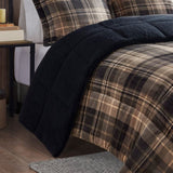 Full/Queen Plush to Sherpa Down Alternative Comforter Set B035100505