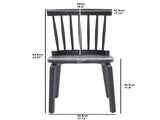 Windsor Dining Chairs Set of 2,Wood Farmhouse Spindle Back, Widen Seat, Mid-Century Modern French 68275804