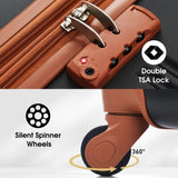 Hardshell Luggage Sets 2Pcs bag Spinner Suitcase with TSA Lock Lightweight 20" 24" PP309433AAP
