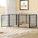 Large Dog Cage 63.7" Dog Kennel for Medium Dogs Puppy Dog Playpen with Top, Pet Cage, Indoor, W1820P242323