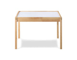 Gibson 3-Piece Dry Erase Kids Table & Two Chair Set, Natural B022P174726